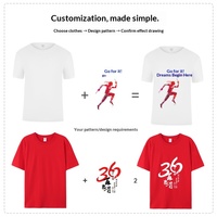 T-shirts promotionnels à col rond en pur coton avec logo personnalisé pour uniformes de classe et vêtements de travail - Manches courtes respirantes