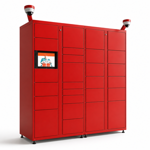 Casier <span class=keywords><strong>à</strong></span> <span class=keywords><strong>colis</strong></span> intelligent extérieur 2026 avec deux caméras de vidéosurveillance, boîte de livraison étanche avec écran tactile pour appartement et bureau - Product Image 2