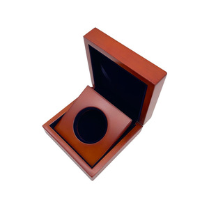 Caja de madera personalizada para monedas, cuadrada de 6 mm, hecha a mano, caja de regalo artesanal para monedas conmemorativas - Product Image 2