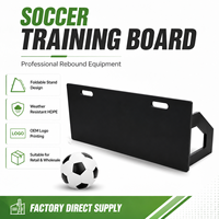 Planche de rebond murale d'entraînement de football noir de haute qualité pliable HDPE résistant aux chocs facile à transporter