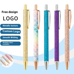 ปากกาลูกลื่น<span class=keywords><strong>กด</strong></span>ได้หลากสีรุ้ง ขายส่ง ปากกาโลหะพิมพ์<span class=keywords><strong>ลาย</strong></span>ได้ ผงทองคำ สร้างสรรค์ สำหรับโลโก้กีฬา ใช้กดได้ เหมาะสำหรับโรงเรียน - Product Image 1