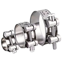 Collier de serrage métrique robuste en acier inoxydable 304/201, style européen, à vis unique, épaissi et élargi pour tuyaux