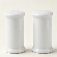 Pot à bougie en verre de porcelaine blanche, salière, distributeur d'épices, micro-ondable, durable, écologique, résistant à la chaleur, parfumé, 4 oz, pour la maison