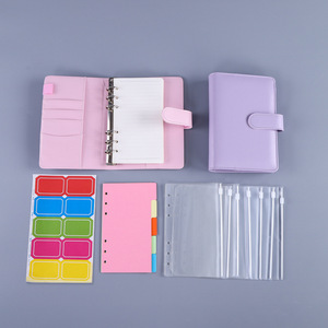 Raccoglitore di Budget A6 della chiusura lampo del raccoglitore dei soldi del pianificatore <span class=keywords><strong>a</strong></span> scacchi su ordinazione all'ingrosso del taccuino con le buste dei contanti - Product Image 2