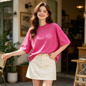 Camiseta Casual de Algodón 100% para Mujer, Estilo Vintage, Ecológica y de Calidad Premium para el Uso Diario - Product Image 1
