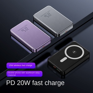 Chargeur portable ultra fin, mini, magnétique, sans fil, avec charge rapide PD20W, <span class=keywords><strong>batterie</strong></span> <span class=keywords><strong>externe</strong></span> 10000 mAh, charge rapide - Product Image 5