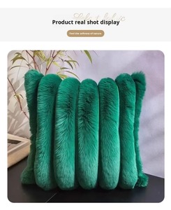 Soft Plush <b>Lumbar</b> <b>Support</b> Pillow Ribbed Stripe Back Cushion Decorative Throw Pillow for Sofa Bed <b>Office</b> <b>Chair</b> Home Decor - Product Image 6