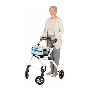 <span class=keywords><strong>Andador</strong></span> Compacto para Uso en Interiores y Exteriores, Andadores para Personas Mayores y Adultos con Bandeja, Blanco y Azul, <span class=keywords><strong>KMINA</strong></span> K10010 - Product Image 1