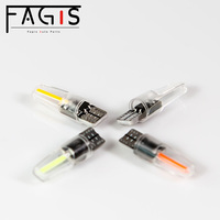Fagis Voiture Petit Instrument LED Ampoules Led Clignotants Lumières T10 12V 150MA 60LM 12 Clips