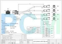 Câble Ethernet automobile 4-en-1 GEMnet Z-Code vers 4x A-Code TE 1-2386629-4 à 2368003-1 pour systèmes de caméra, radar, LiDAR et ADAS