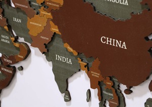 Nhiều Màu 3D Bằng Gỗ Bản Đồ Thế Giới Khắc Du Lịch Tường Trang Trí Nội Thất Cho Nhà Tường Treo Cho Thiết Kế Nội Thất - Product Image 3