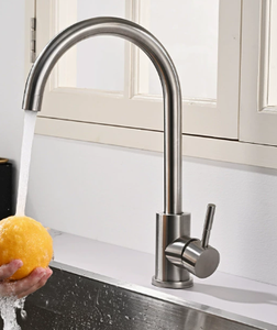 Modern Kitchen Faucet with Pull Out Sprayer Stainless Steel Sink Mixer - Product Image 3