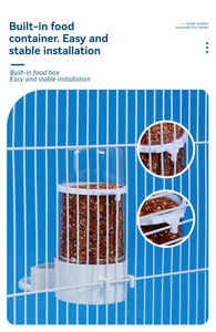 Bols et mangeoires pour animaux de compagnie <span class=keywords><strong>Fontaine</strong></span> <span class=keywords><strong>à</strong></span> <span class=keywords><strong>eau</strong></span> automatique pour oiseaux Bouteille d'<span class=keywords><strong>eau</strong></span> pour cage <span class=keywords><strong>à</strong></span> oiseaux Fournitures pour pigeons et perroquets - Product Image 4