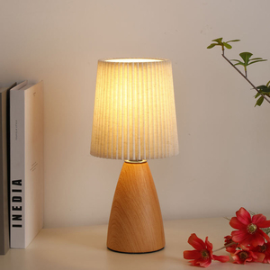 Nhật bản cổ điển gốm xếp li Bảng Đèn LED ánh sáng pháp thiết kế mắt-chăm sóc ánh sáng ban đêm cho phòng ngủ khách sạn bàn trang trí - Product Image 2