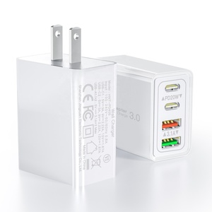 <span class=keywords><strong>4</strong></span> cổng 40W gan sạc PD chúng tôi cắm nhanh chóng sạc Type-C USB tường sạc <span class=keywords><strong>adapter</strong></span> với CE FCC chứng nhận sạc cho <span class=keywords><strong>iPhone</strong></span> - Product Image 1