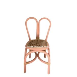 Sillas Infantiles de Mimbre Hechas a Mano, Muebles Infantiles de Mimbre para Fiestas de Cumpleaños, Bodas, Baby Showers - Product Image 1