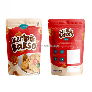 Custom Printed Stand Up Pouch With Resealable Zipper Food-Grade Aluminum Foil/Mylar Packaging Bag For Cookies, Cakes & Snacks