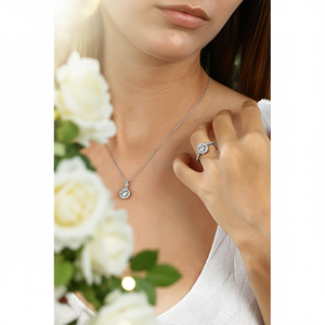 Classic Stylish <b>Gold</b> Plated Cubic Zirconia CZ Zircon Stone Bridal Jewelry Set 925 Sterling Silver Anti-Allergic Wedding Gift - Product Image 3