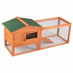 Vente flash - <span class=keywords><strong>Cage</strong></span> à lapins et enclos à lapins de luxe moderne en bois massif écologique avec boîte respirante et coupe-vent pour petits animaux - Product Image 2