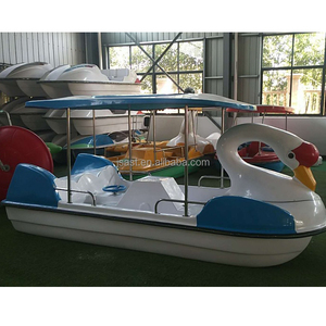 <span class=keywords><strong>Prix</strong></span> d'usine pas cher Nouveau design Équipement de divertissement aquatique 4 sièges FRP Swan Pedal Boat à vendre - Product Image 2