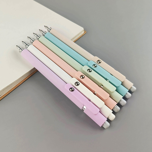 定制徽标莫兰迪色中性笔 长杆按压式笔，用于广告促销、礼品和装饰 - Product Image 2