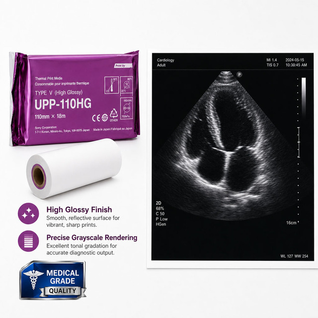 Factory Price UPP-110HG UPP-110S UPP-110HD Compatible Medical Thermal Print Media for Radiology Ultrasound Machines