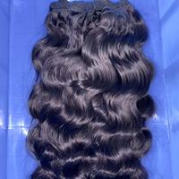 Extensioni di capelli umani Afro Kinky a doppia trama 4C, bundle di capelli umani grezzi, extension all'ingrosso colore 613