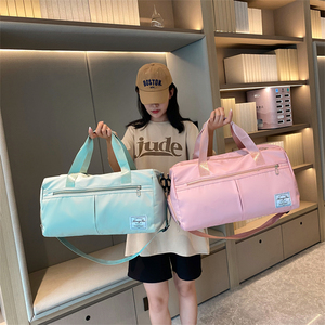 Borsa da Fitness impermeabile all'ingrosso della fabbrica di grande capacità più cerniere a strati Logo personalizzato borsa da Yoga per ragazze - Product Image 1