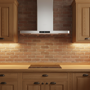 <span class=keywords><strong>Hotte</strong></span> <span class=keywords><strong>de</strong></span> <span class=keywords><strong>cuisine</strong></span> électrique moderne en forme <span class=keywords><strong>de</strong></span> T, murale, en bois, avec nettoyage automatique, aspiration puissante pour usage domestique - Product Image 1