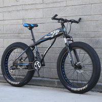 Vélo tout-terrain Fatbike, vélo de neige, vélo de plage, 21 vitesses, 26 pouces, jantes en acier allié, suspension avant, pneus Fat Tire 4.0