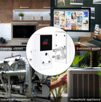 Protecteur de tension domestique d'affichage électronique réglable de 230V 16A pour le réfrigérateur de climatiseur avec la Protection de surintensité
