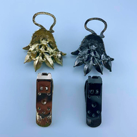 Boucles en alliage de zinc sans nickel de qualité supérieure, personnalisées pour ceintures réglables, sacs et chaussures, sangles décoratives, fleurs