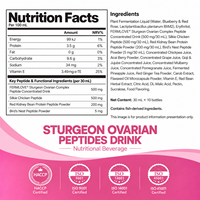 Boisson de peptides ovariens d'esturgeon à marque privée pour femmes, liquide oral nutritionnel personnalisé, supplément de bien-être féminin OEM ODM