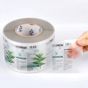 Adesivi Trasparenti di Lusso con Foglia d'Oro, Etichette Trasparenti Personalizzate con Stampa a Caldo per Confezioni Cosmetiche - Product Image 6