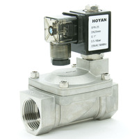Vanne solénoïde électrique Hoyan SPX-50 2 voies 16 bars 24V 12V DC 110V 220V AC en acier inoxydable 304 pour eau, air et gaz, commande pilote OEM