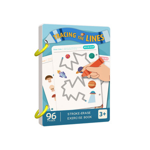 Quaderno Riutilizzabile per Tracciare le Linee, 96 Pagine, Gioco Educativo <span class=keywords><strong>Montessori</strong></span> per il Controllo della Penna, per Bambini - Product Image 1