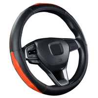 Usine personnalisée vente chaude en cuir PU antidérapant pas cher couverture de volant de voiture accessoires Auto