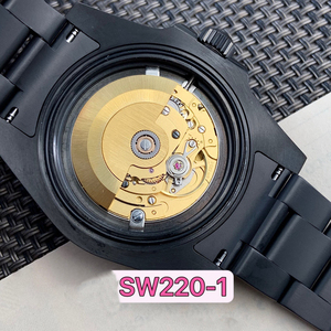 Montre mécanique automatique de luxe pour homme, personnalisée, de marque OEM, noire, style guerrier - Product Image 5