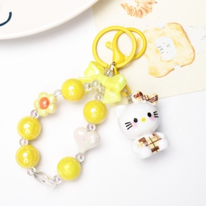Portachiavi <span class=keywords><strong>Hello</strong></span> <span class=keywords><strong>Kitty</strong></span> in Acrilico Galvanizzato con Design a Perline per Borse e <span class=keywords><strong>Accessori</strong></span> per Cellulari - Product Image 6