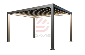 Pergola en aluminium pour l'extérieur, imperméable, bioclimatique, véranda, maison, manuelle, électrique en option, pergola en aluminium - Product Image 4
