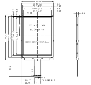3.2 inch cảm ứng <span class=keywords><strong>LCD</strong></span> hiển thị module với 10-Pin TFT 240x320 RGB IPS bảng điều xe-tương thích với <span class=keywords><strong>I2C</strong></span> mipi LVDS & SPI giao diện - Product Image 5