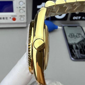 Reloj Mecánico de Lujo para Hombre de 41 mm, Acero Inoxidable, Cristal de Zafiro, Esfera con Indicadores, Resistencia al Agua 10 Bar, Corona, Modelo 3255 - Product Image 3