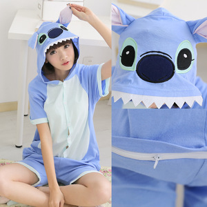 제조 성인 어린이 여름 의류 소년 소녀 아이 짧은 티셔츠 세트 만화 세트 잠옷 짧은 소매 만화 잠옷 - Product Image 5