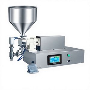 Machine de remplissage semi-automatique de bureau à pompe à engrenages pour pâtes détergentes, graisses, crèmes, liquides visqueux et pâtes à souder - Product Image 1
