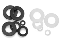 Entretoises plates en nylon M2.5, rondelles en plastique nylon, entretoises plates transparentes, joints isolants en plastique pour fixations à vis