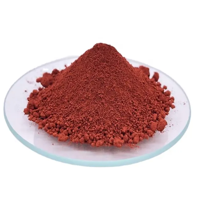 Fábrica al por mayor óxido de hierro pigmento de tinta roja resistente a altas temperaturas Fe2o3 para hormigón de color y ladrillos