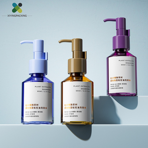 Bouteille à pompe pour sérum de soin de la peau cosmétique personnalisée Ambre 60ml Bouteille mate pour sérums pour le visage Bouteille en verre de sérum emballage en stock avec pompe - Product Image 2