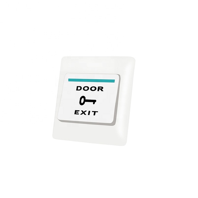 Hot Selling IP65 3A Fireproof Plastic Panel 12v Exit Button Release Function 100 Times Mechanical Life 1 Years Warranty for