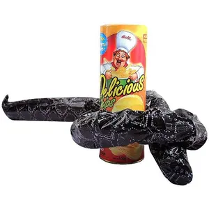 Novelty Snake Trick Toy Potato Chip Snake Can Jump Suprising Snake Toy Halloween Party Decoration Joke