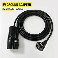 Adaptateur de charge sans mise à la terre pour véhicules électriques, pour maisons anciennes et garages, solution de mise à la terre pour VE, 16A 3.6kW, portable